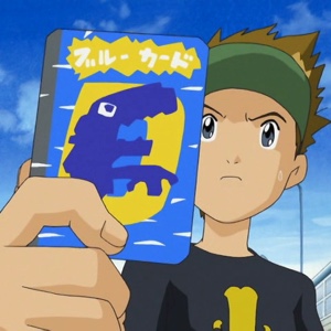 Kazu's fake blue card